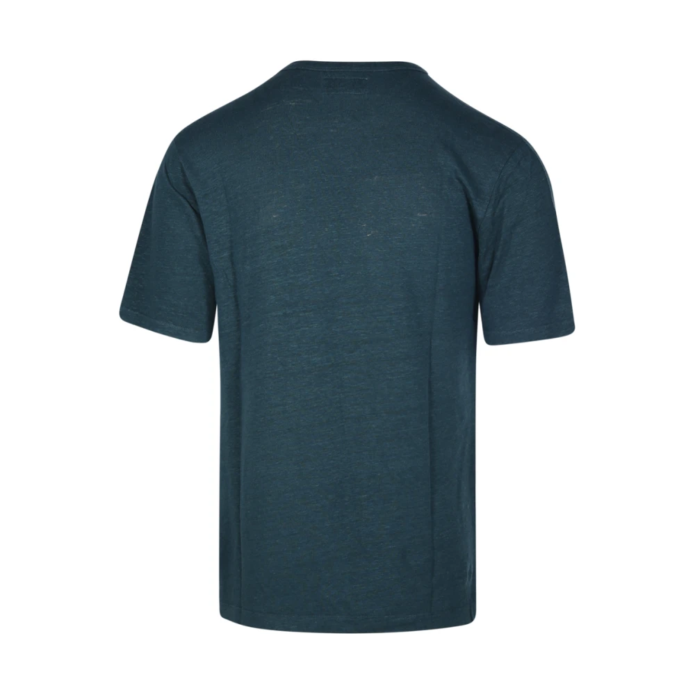 Officine Générale Smaragd Korte Mouw T-Shirt Green Heren