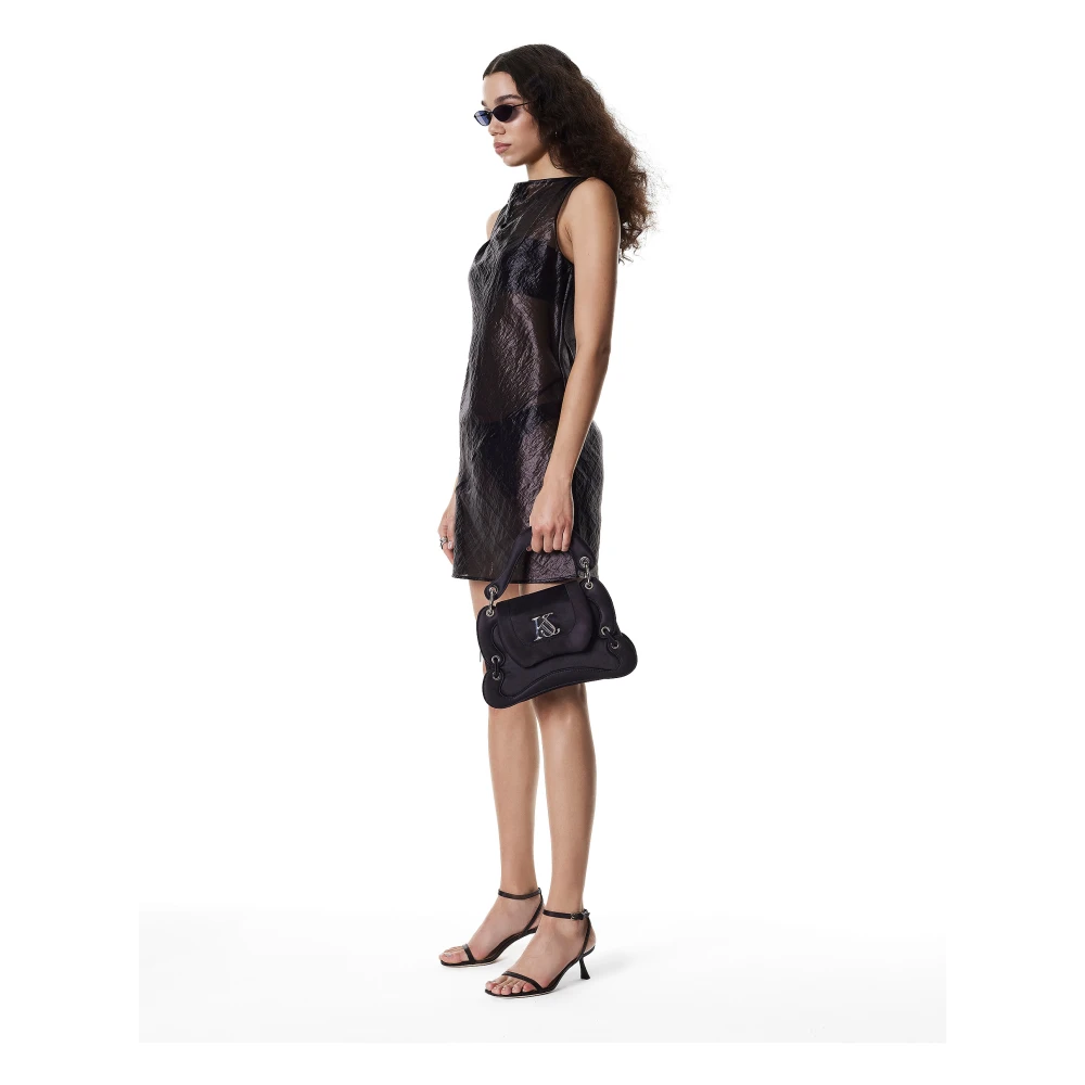 Kazar Studio Zwarte handtas met onregelmatige vorm Black Dames