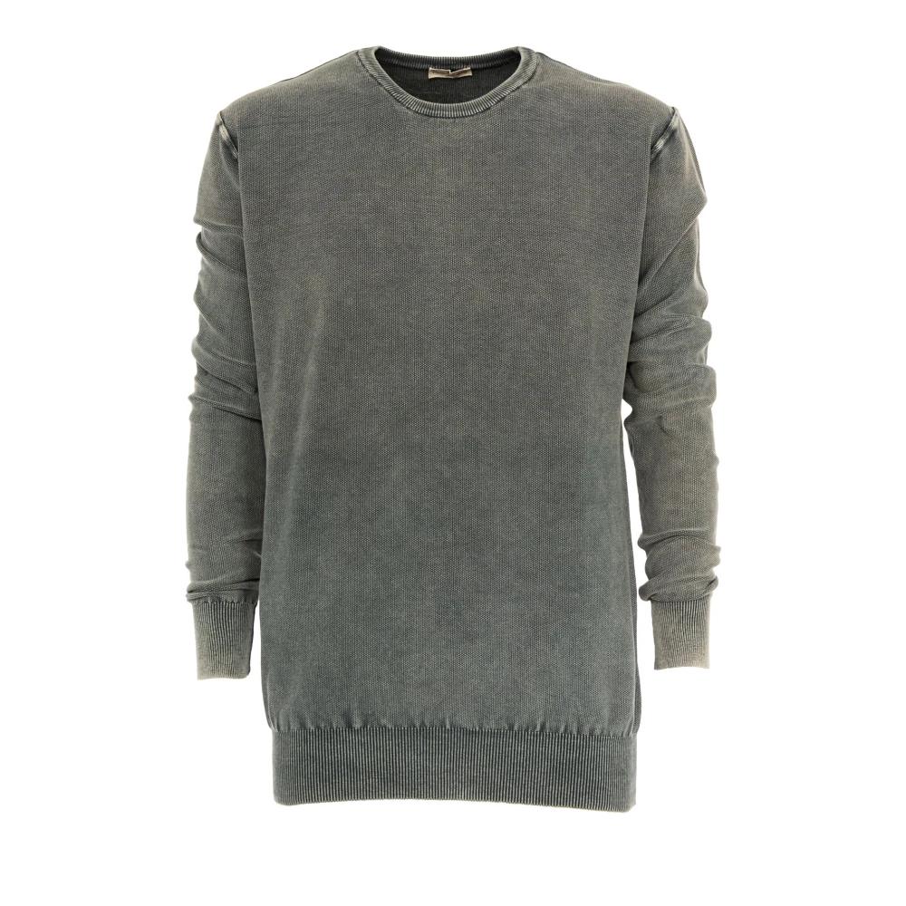 Cashmere Company Heren Crew Neck Sweater Gray Heren