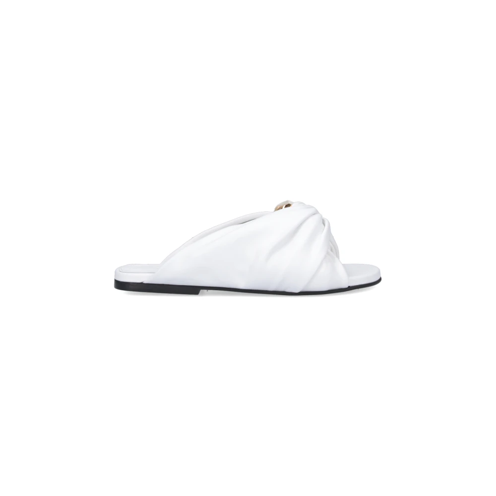 JW Anderson Vita Slider Sandaler för Kvinnor White, Dam