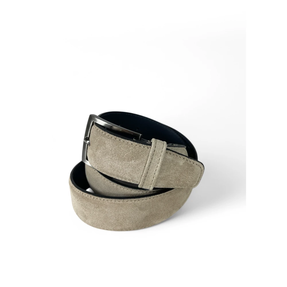 Van Bommel Floris Heren Riem LightBrown Suede Brown Heren
