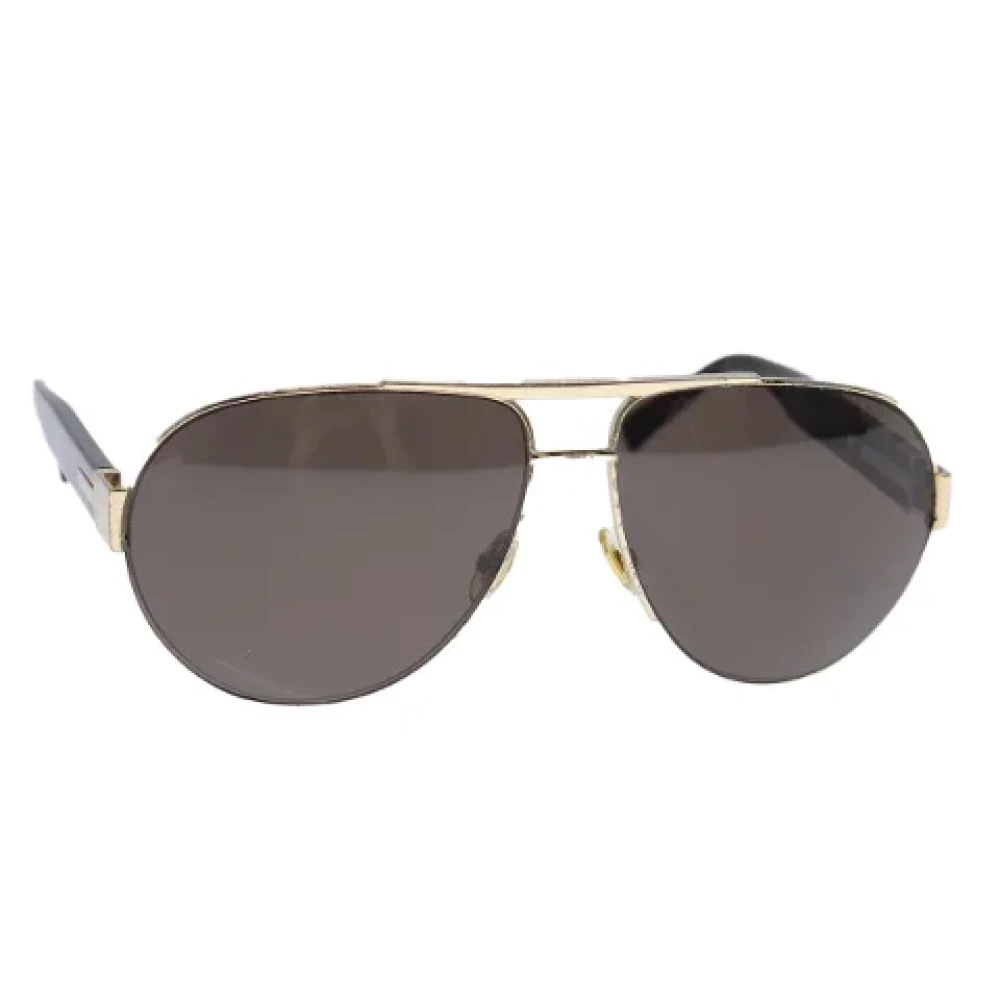 Gucci Vintage Pre-owned Metal sunglasses Brown Heren