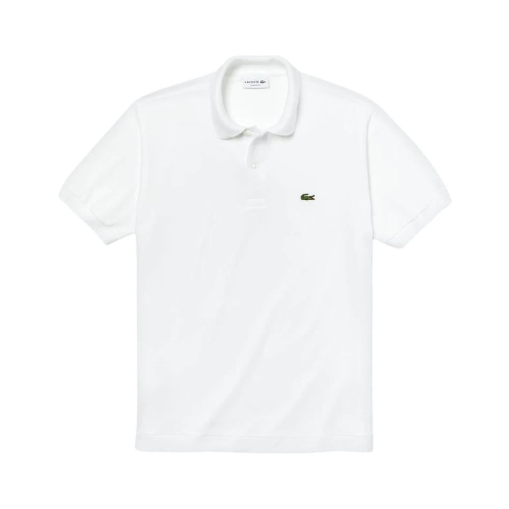 Lacoste Vit Krokodil Polo Skjorta White, Herr