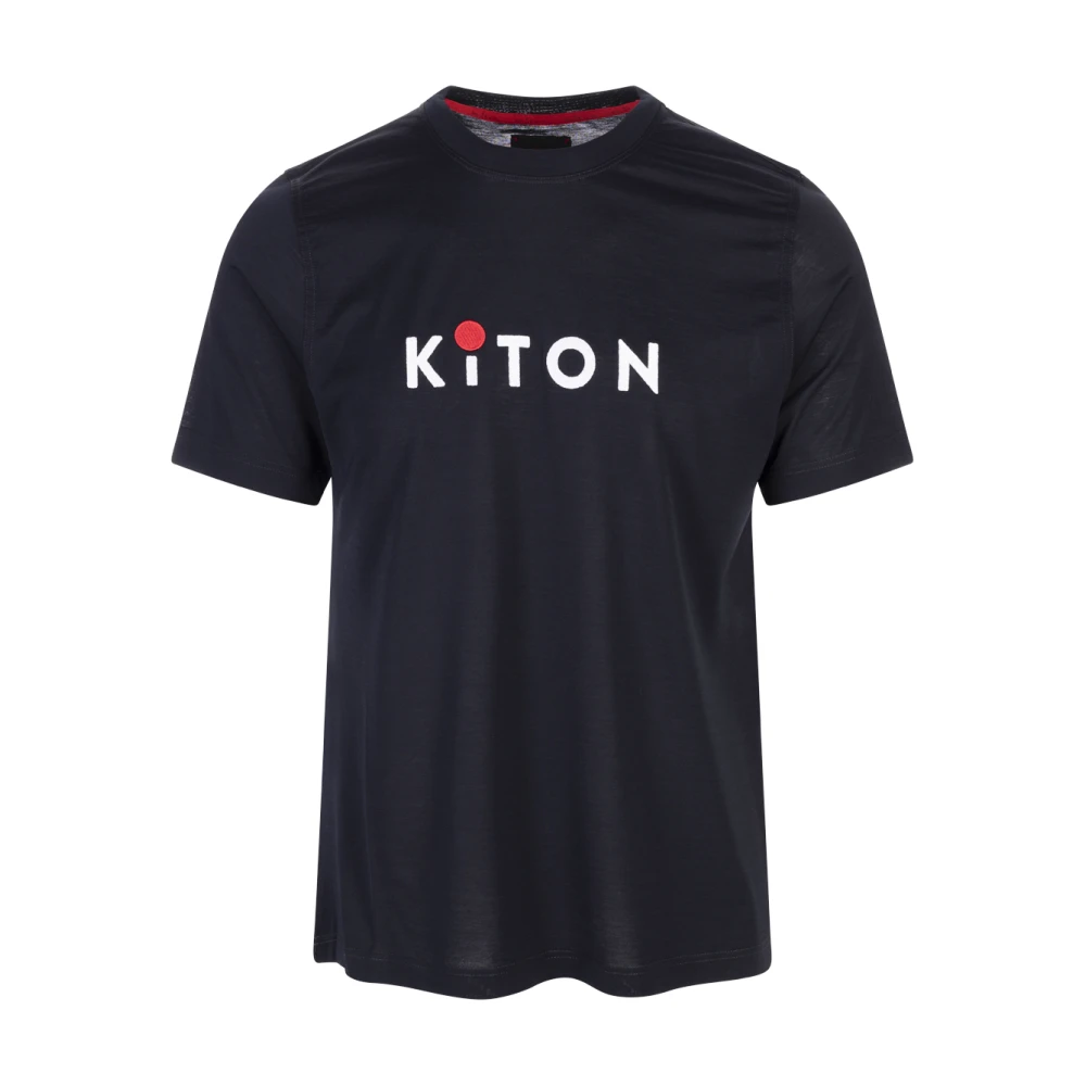 Kiton - Tops > T-Shirts - Blue - Kiton - Modalova