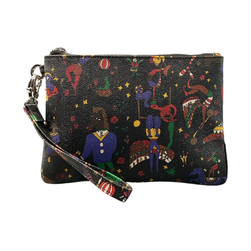 Guidi Magic Circus Dames Clutch met Afneembare Manchet Black Dames