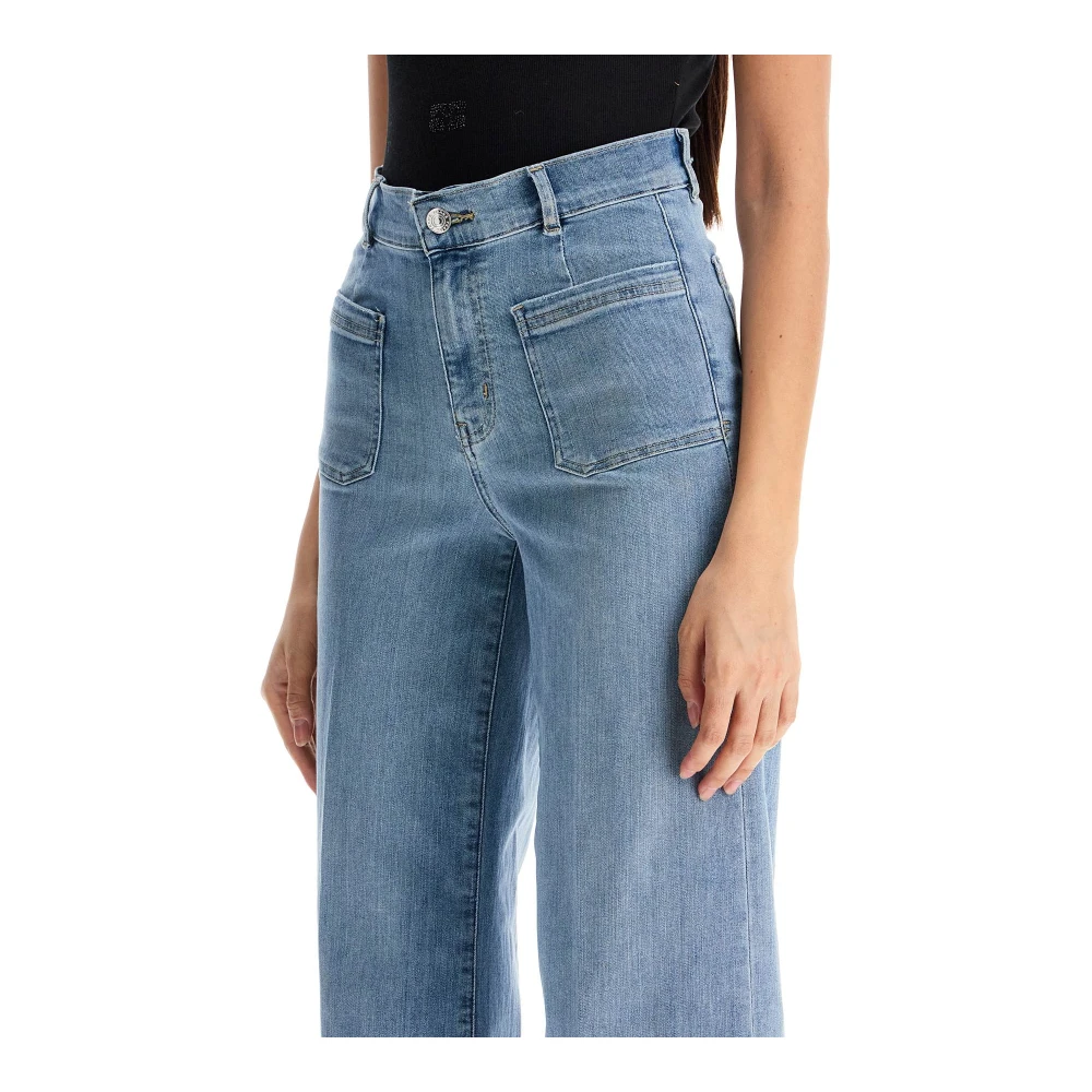 Frame High-waisted Bardot jeans in denim Blue Dames