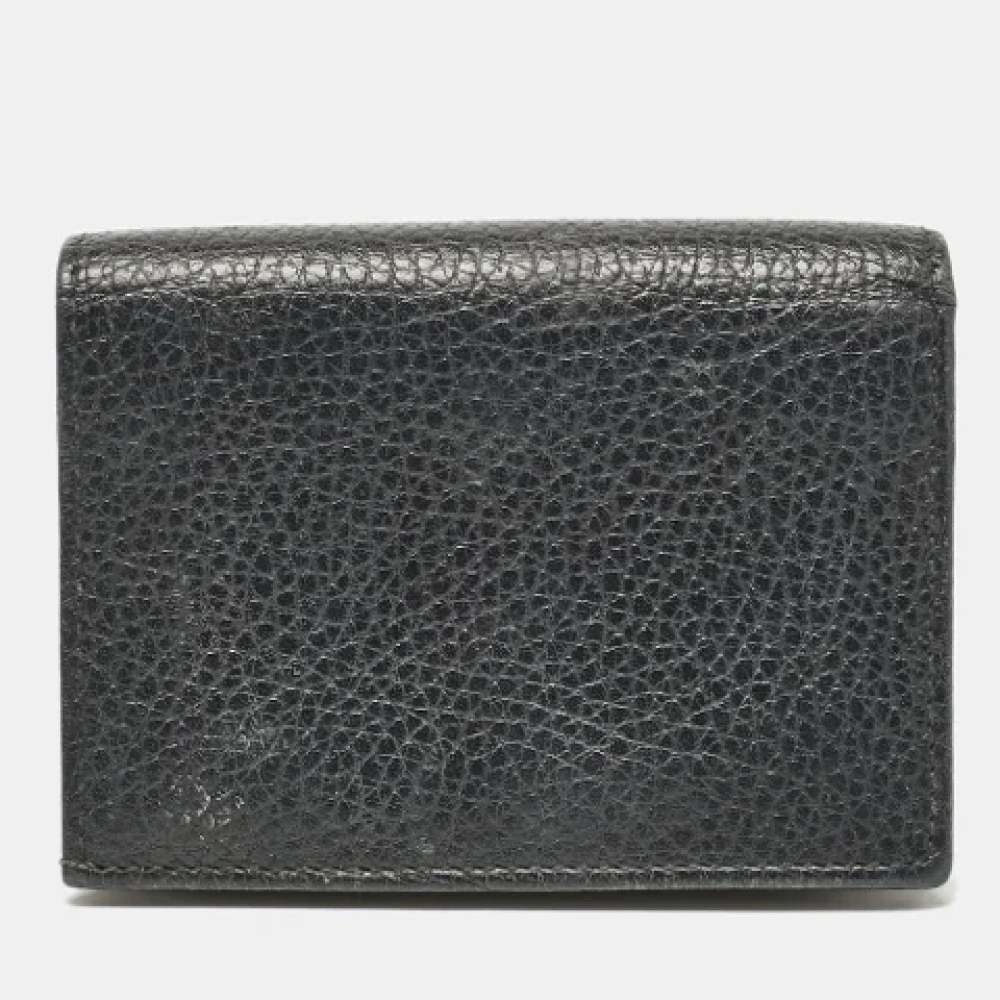 Gucci Vintage Pre-owned Leather wallets Black Dames