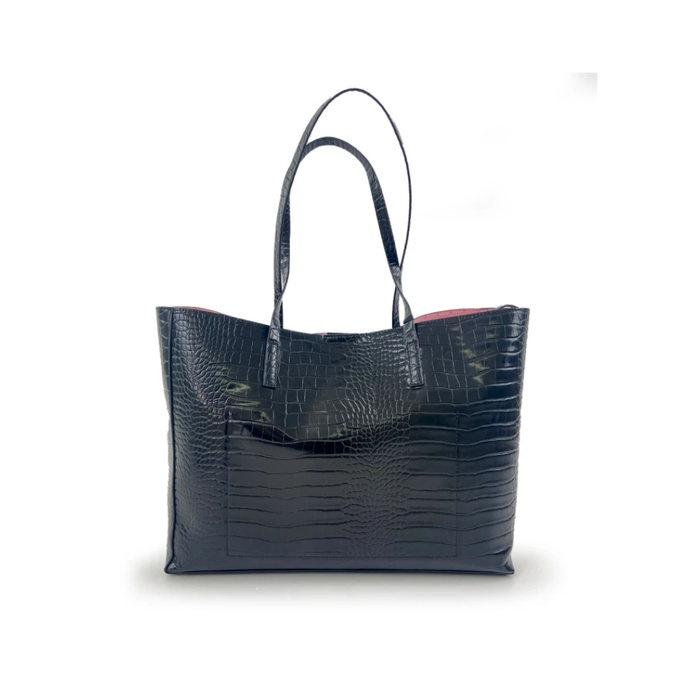 Chiara Ferragni Collection Grote Zwarte Geëtste Tas Black Dames