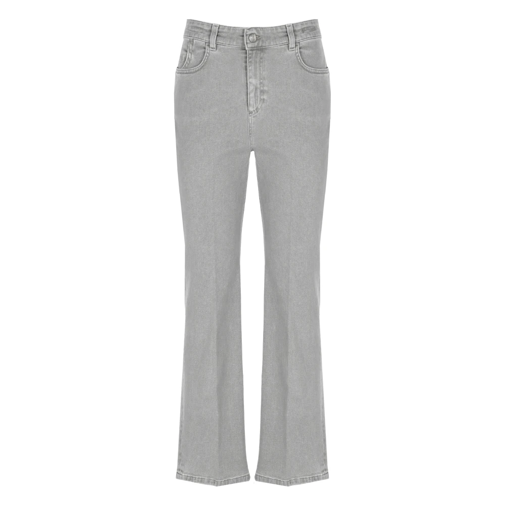 Marella Vrouw Grijs Jeans Dames, S, Katoen, Cropped Jeans