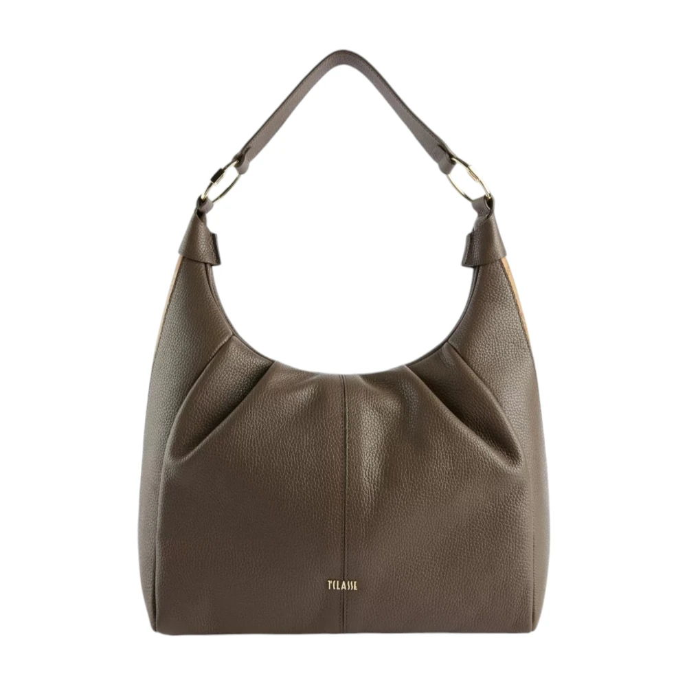 Alviero Martini 1a Classe Granata Leren Schoudertas Brown Dames