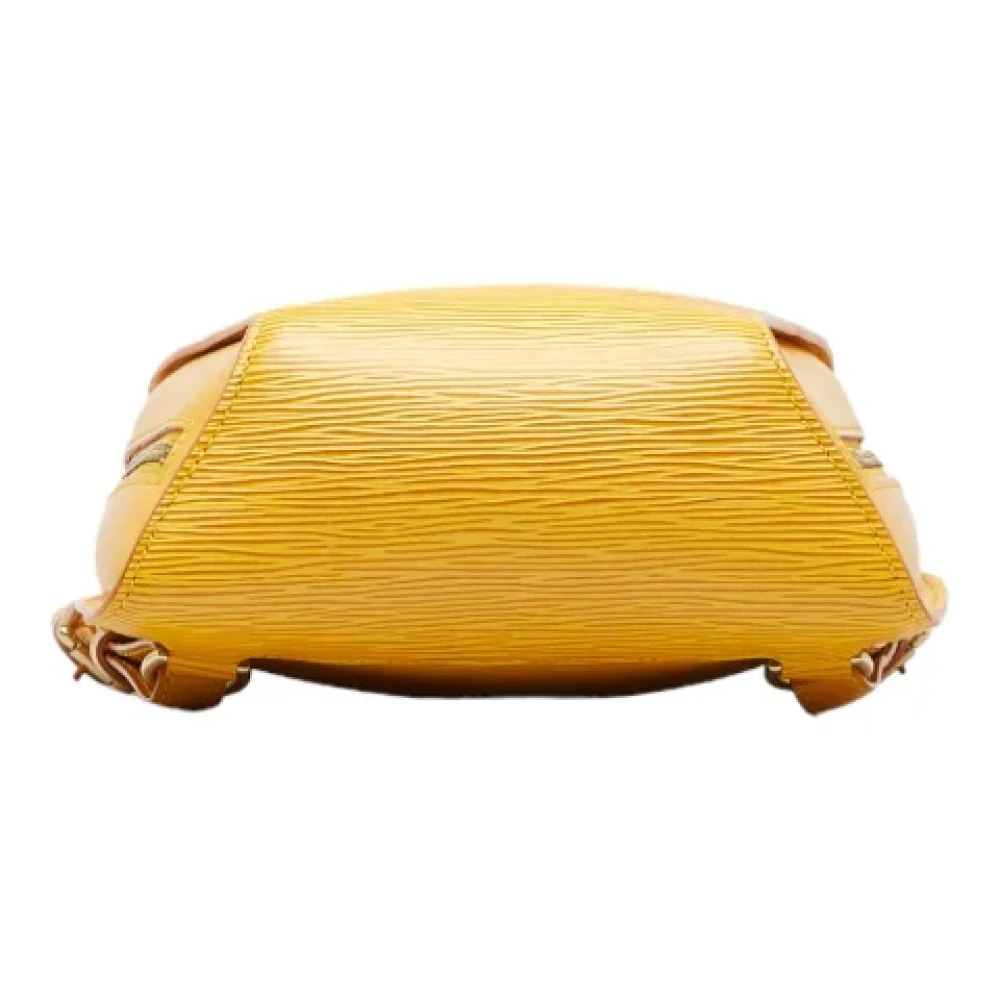 Louis Vuitton Vintage Pre-owned Leather backpacks Yellow Dames