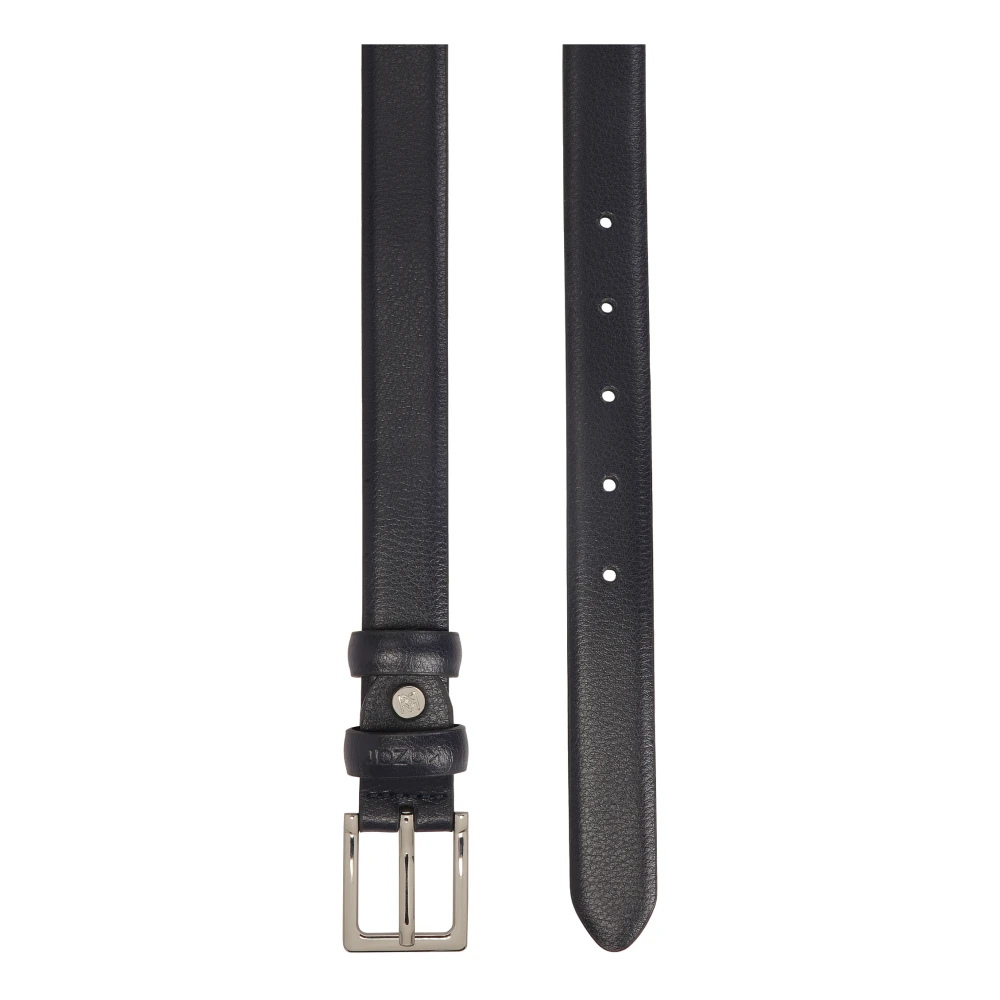 Kazar Donkerblauwe smalle leren riem Blue Dames