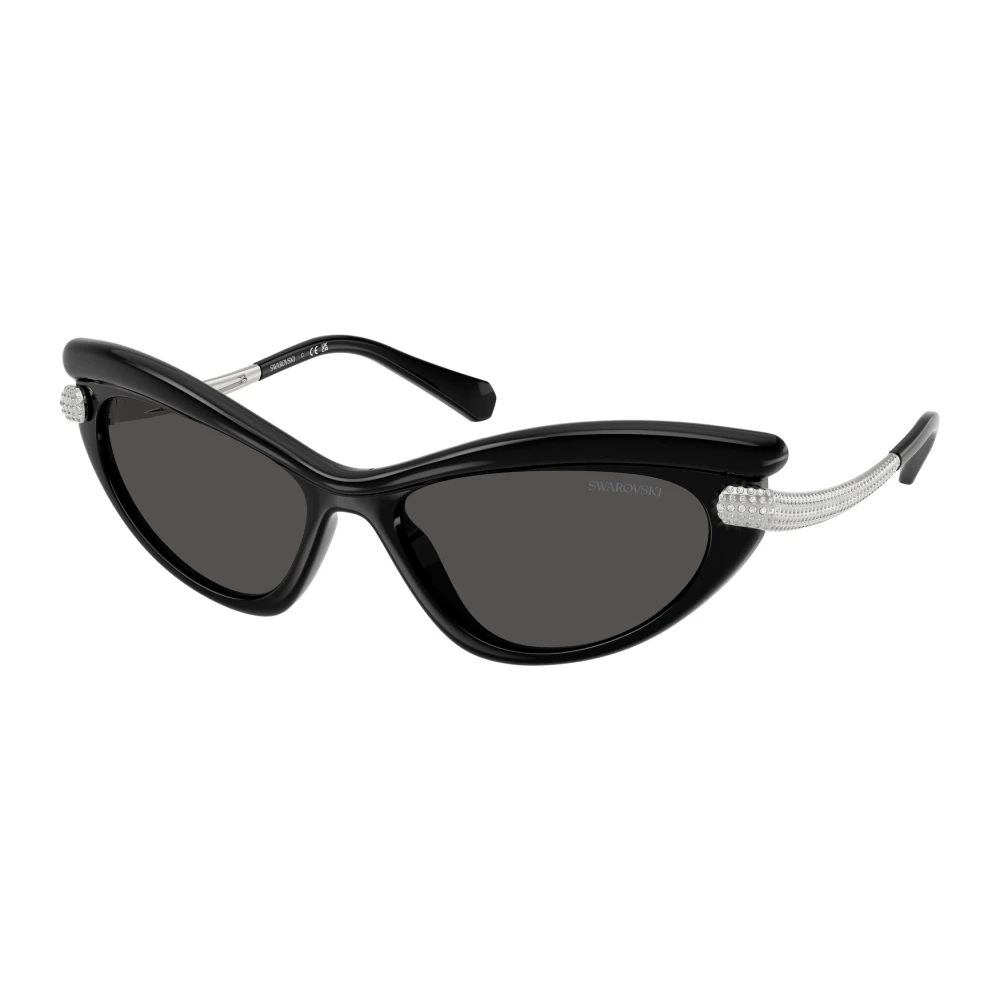Swarovski Stylish Sunglasses With Colorful Lenses - Female - Sunglasses - Black - 56 Mm - Accessories
