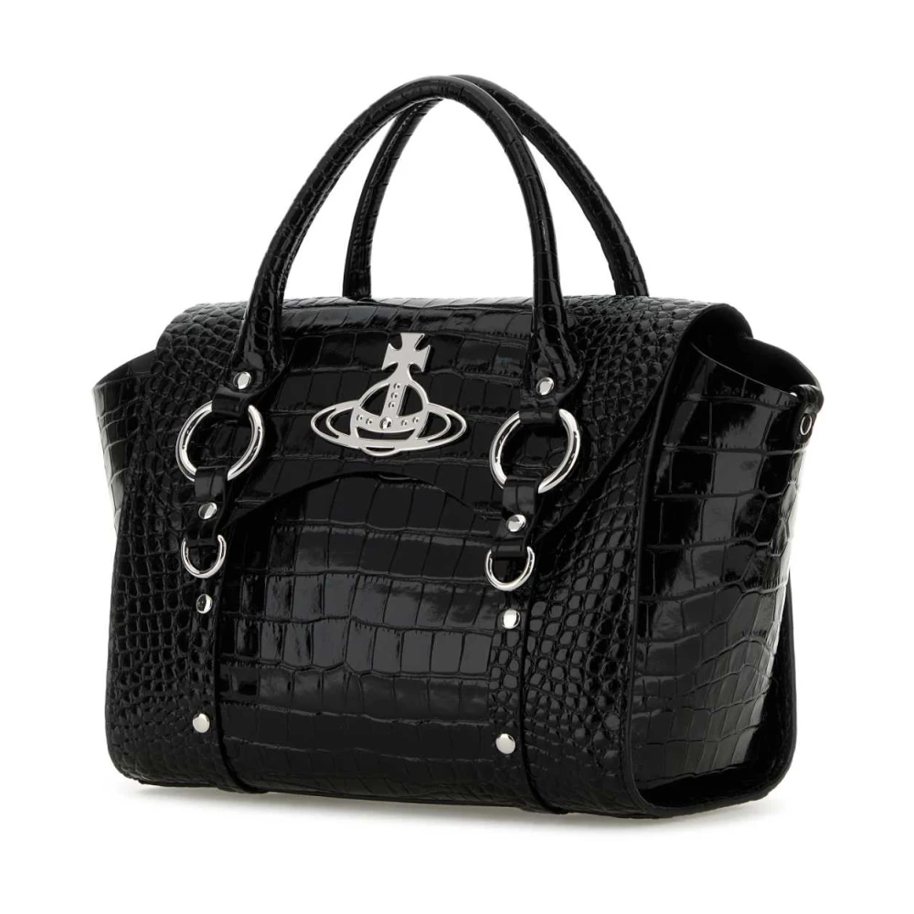 Vivienne Westwood Betty Zwarte Leren Handtas Black Dames