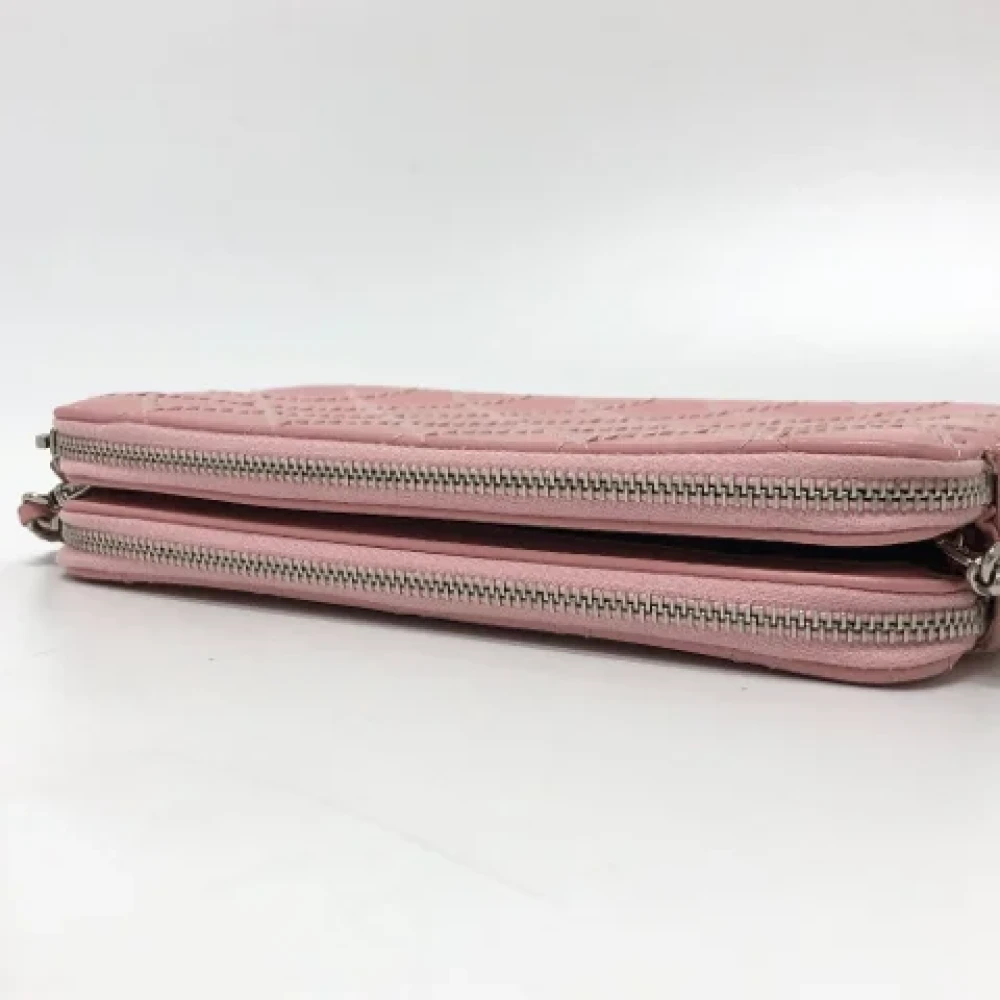 Chanel Vintage Pre-owned Leather chanel-bags Pink Dames