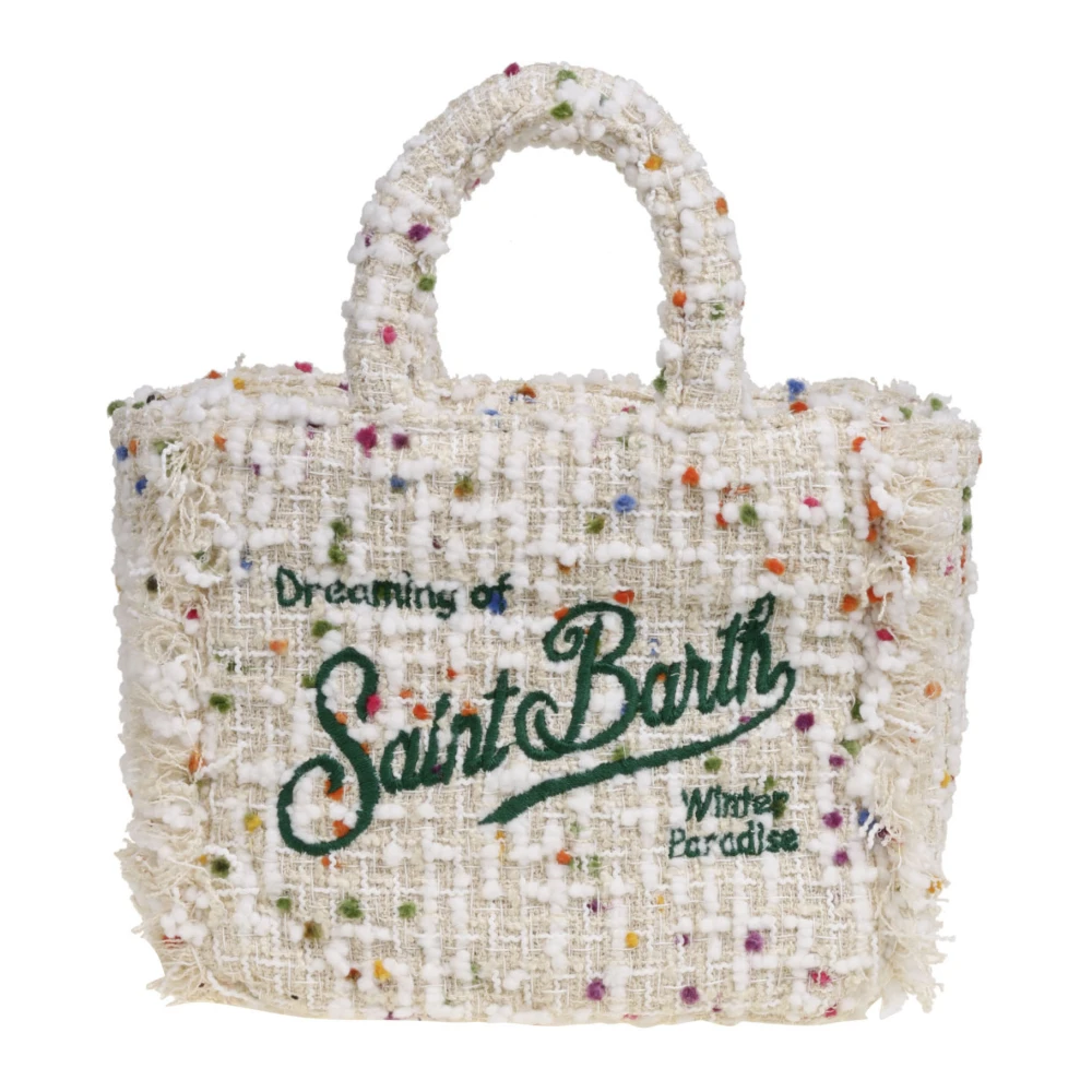 MC2 Saint Barth Klassieke Tweed Tas met Ritssluiting Multicolor Dames