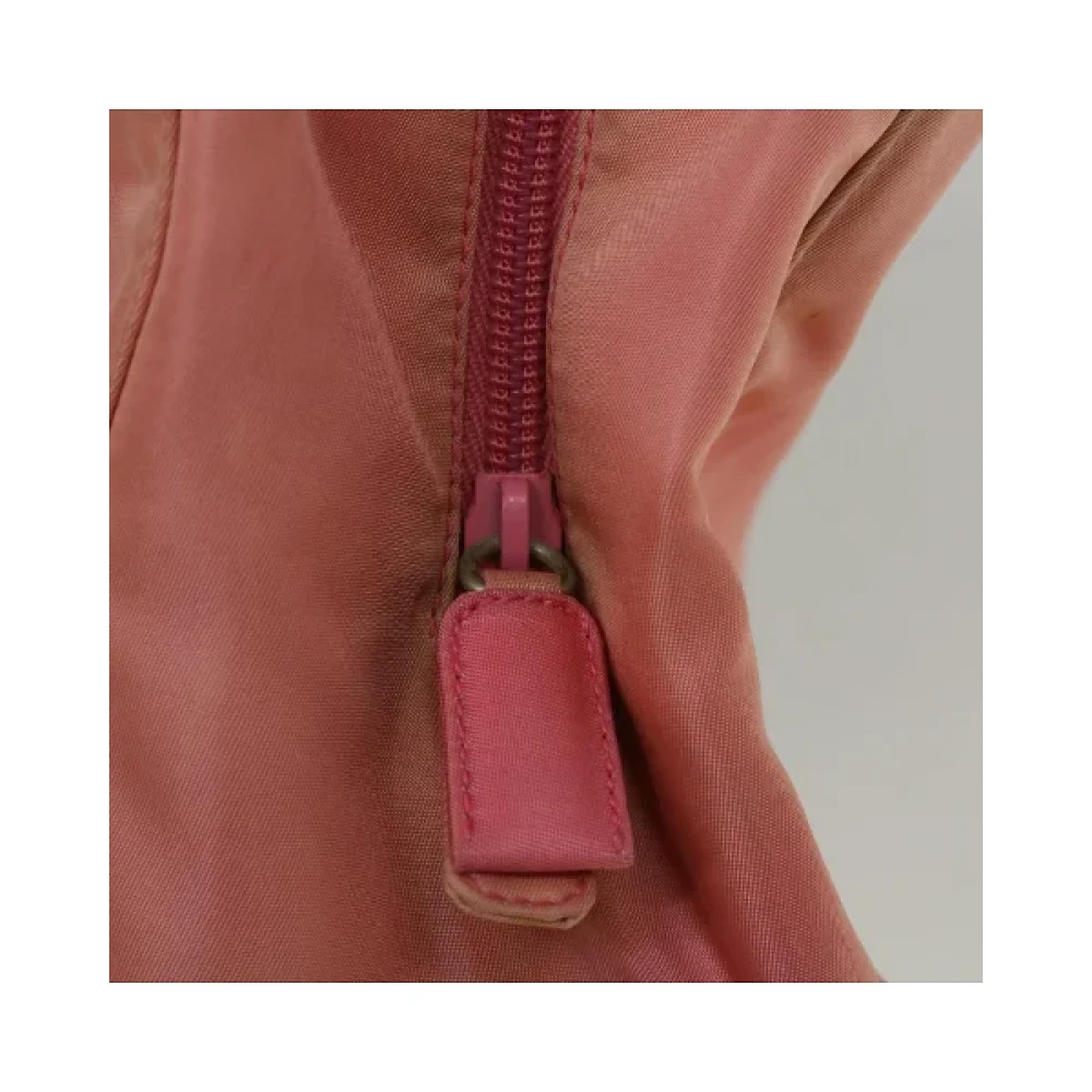Prada Vintage Pre-owned Nylon handbags Pink Dames