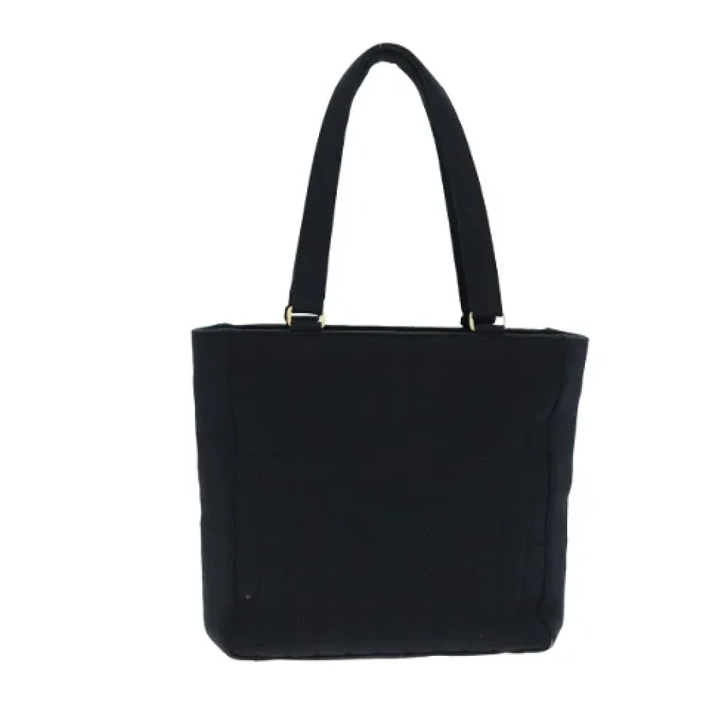 Chanel Vintage Pre-owned Cotton totes Black Dames