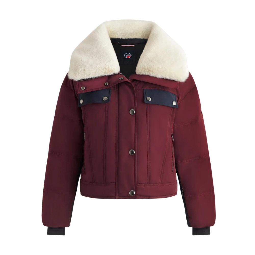 Fusalp Kvinno Röd Träning Dam, Xs, Polyester, Lakki Ski Jacket