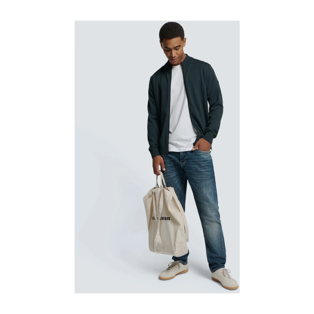 No Excess Melange 2 Gekleurde Vest Blue Heren