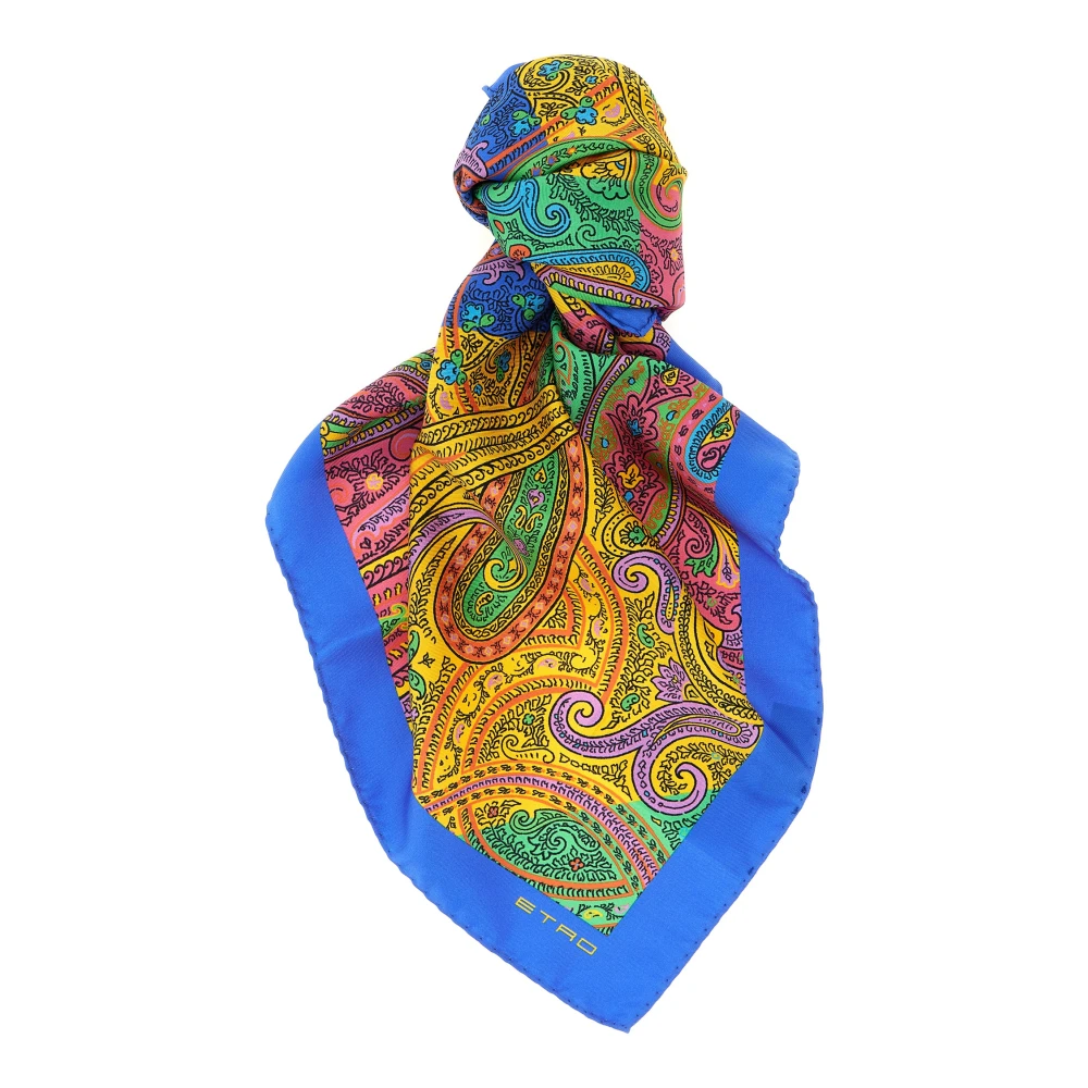 Etro Women's Silk Scarf With Geometric Paisley Motif