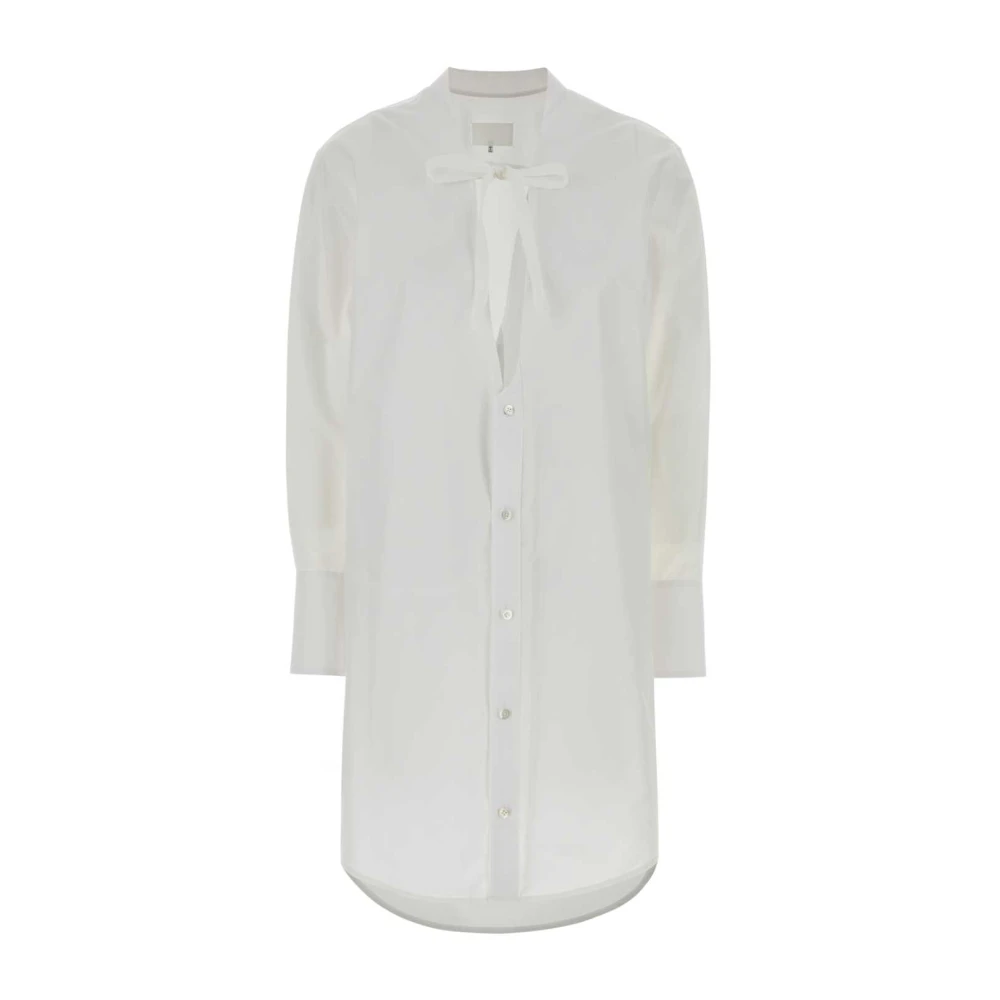 Maison Margiela Donna Bianco - Mini Abito Con Bordo Grezzo - Dresses - L