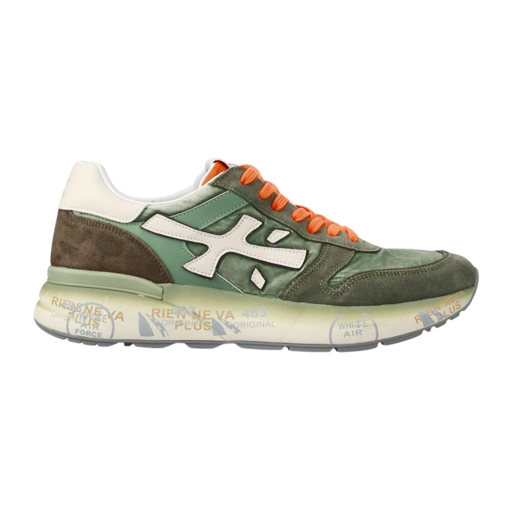 Premiata Men's Green Sneakers, 6 Uk, Mick 7244 Trainers