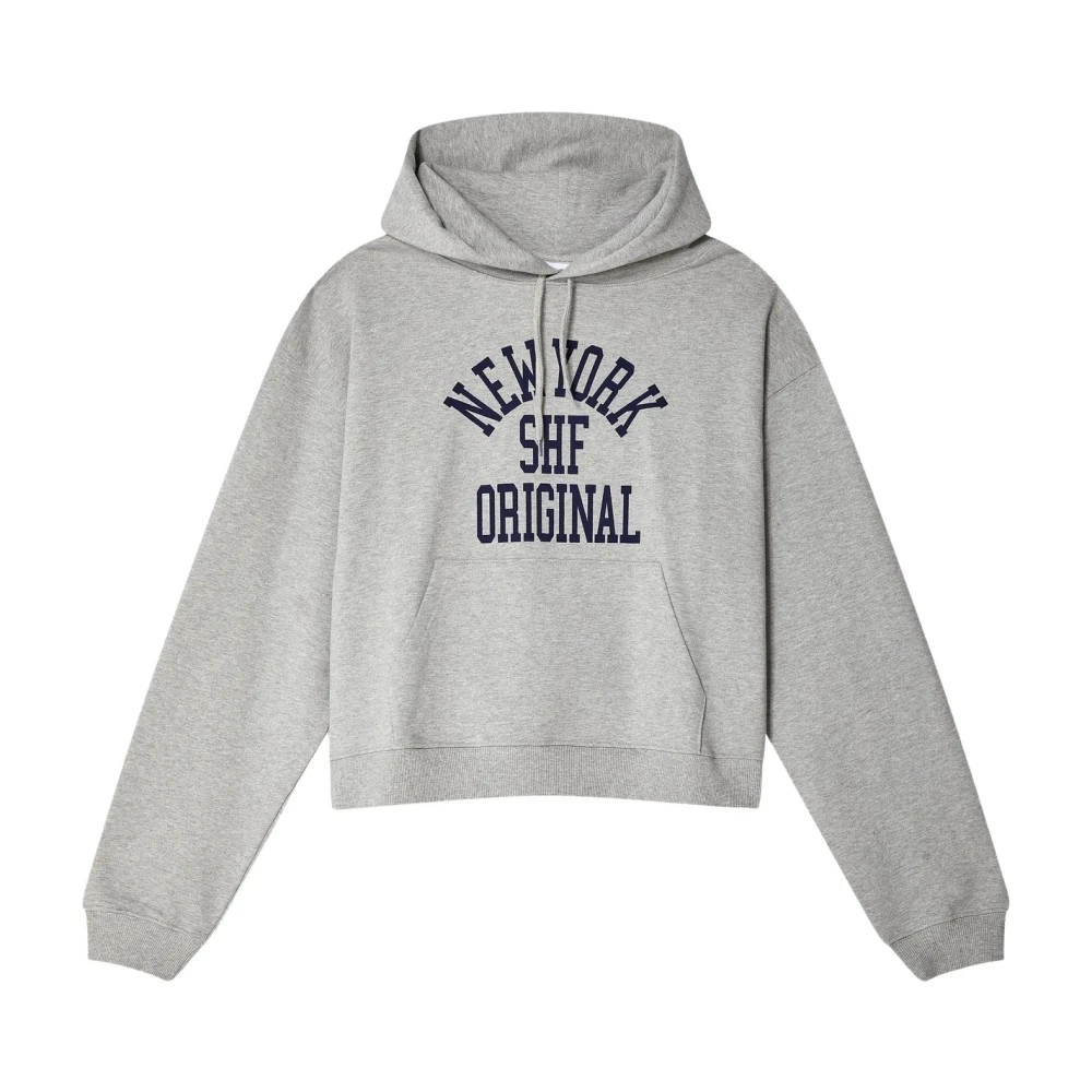 SKY HIGH FARM Original Hoodie Stickad med Framficka Gray, Herr