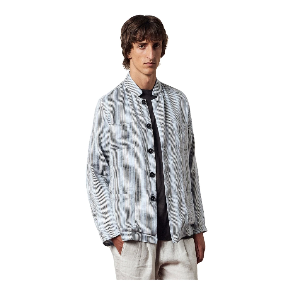 Giacca camicia in lino