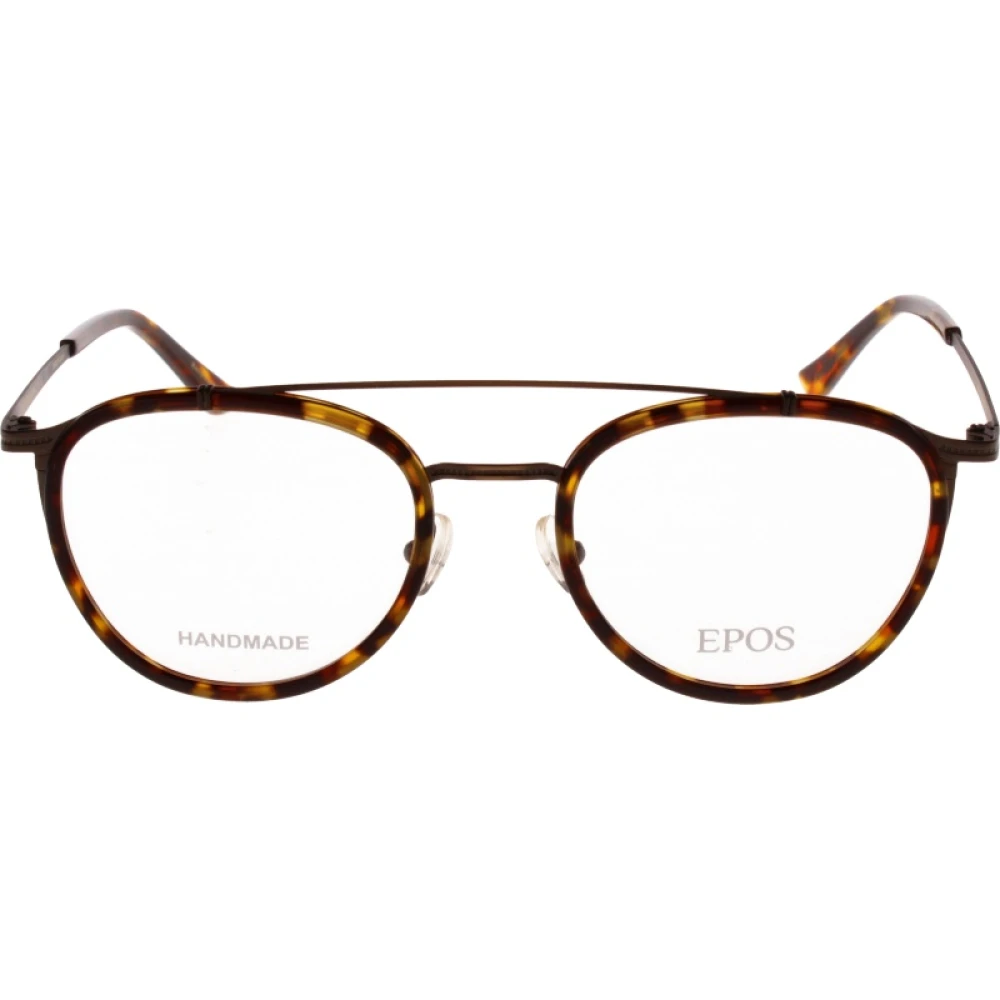 Epos Iconische Brilmonturen met 3 Jaar Garantie Brown Unisex