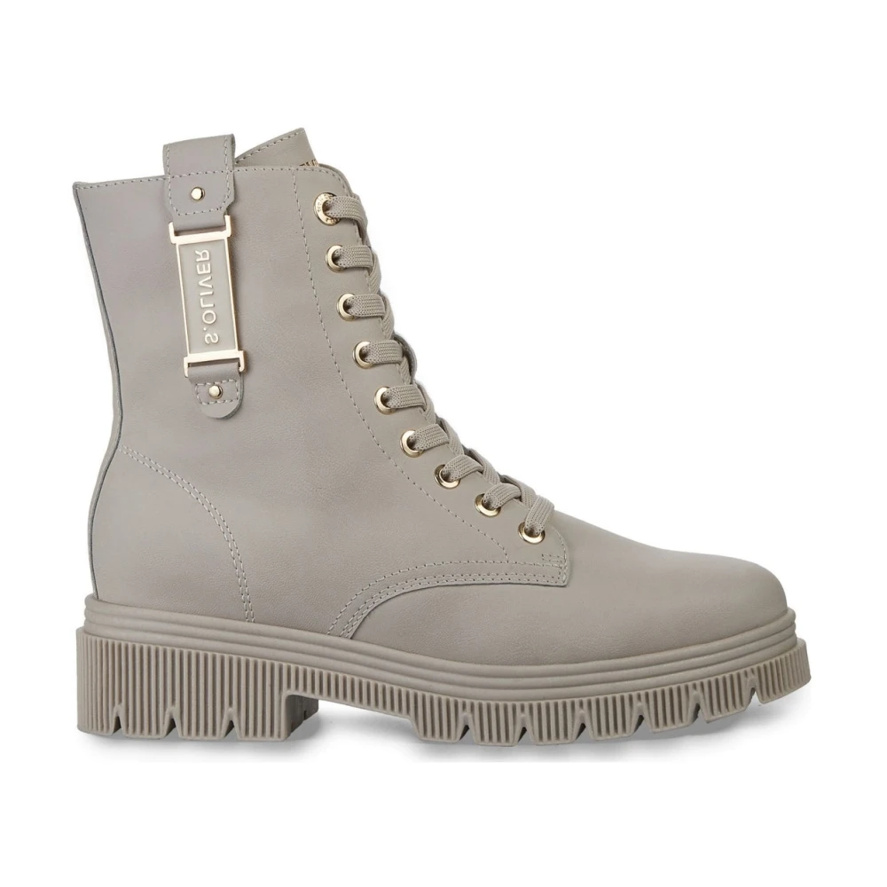 S.oliver Women's Beige Casual Closed Ankle Booties