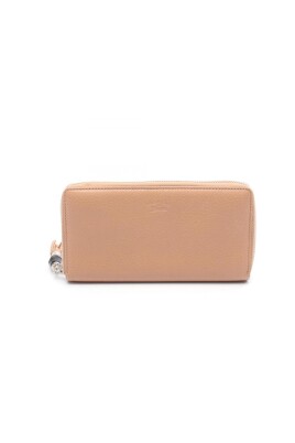 pre-owned-elegant-italian-leather-zip-around-wallet-for-everyday-essentials