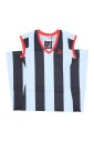 stripes-long-dress-v-neck-blue-glow
