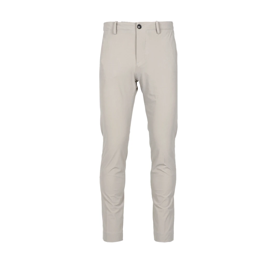 RRD Technische Stoffen Rechte Pijpen Broek Beige Heren