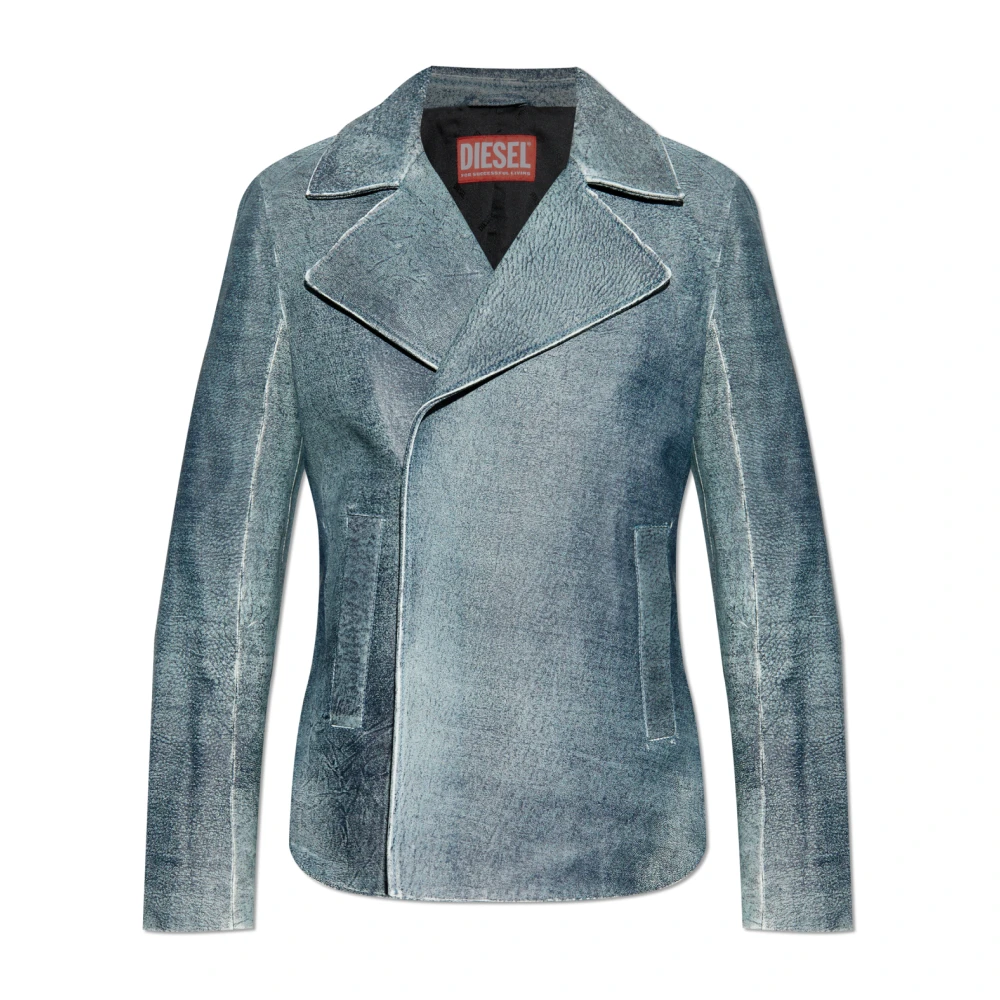 Jackets > Leather Jackets - - Diesel - Modalova