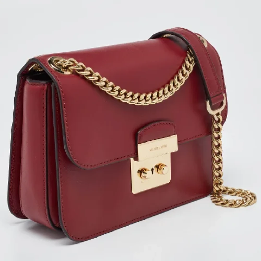 Michael Kors Pre-owned Leather shoulder-bags Red Dames