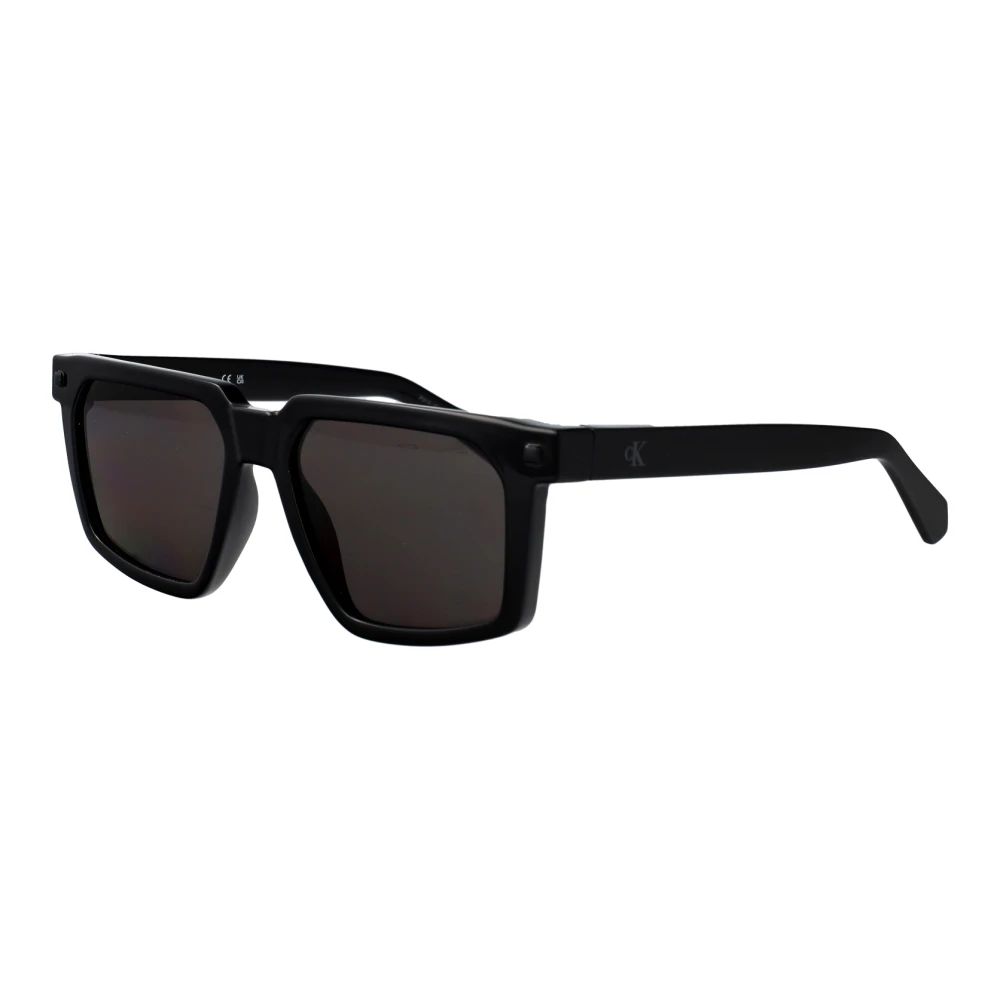 Calvin Klein Jeans Black Sunglasses, Male, 54 Mm, Rectangle Sunglasses