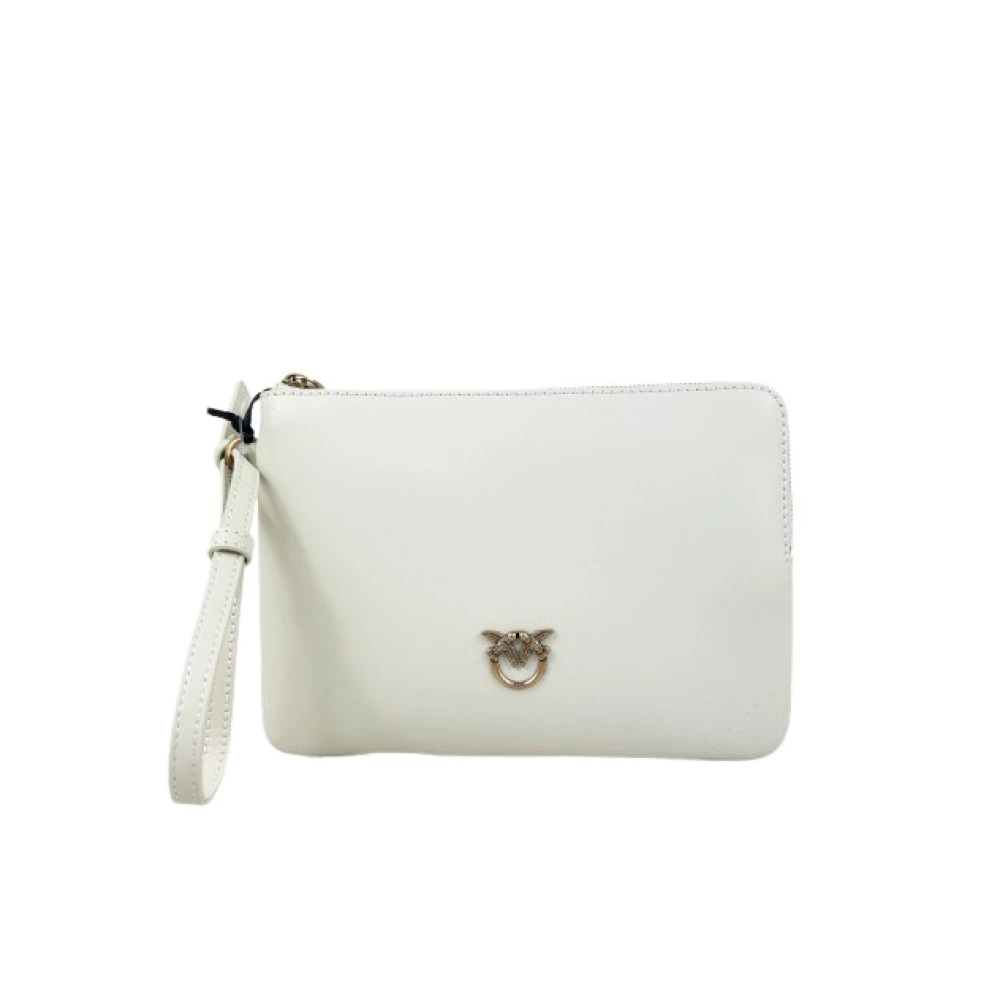 Pinko Vrouw Wit Tassen Dames, One Size, Wristlet Pochette