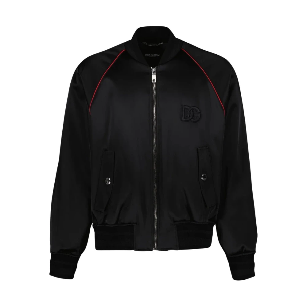 Dolce & Gabbana Men's Black Bomber Dg - Bomber Jackets - Xs - Jackets