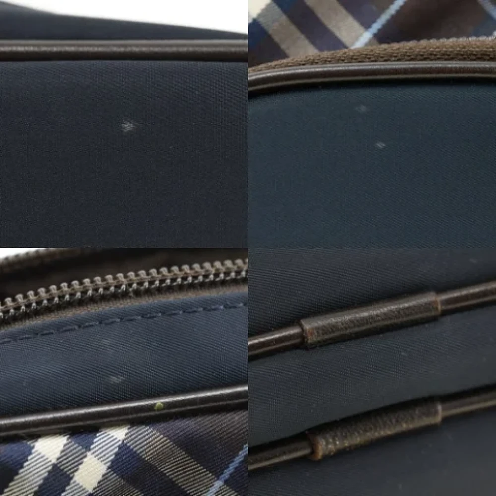 Burberry Vintage Pre-owned Canvas shoulder-bags Blue Heren
