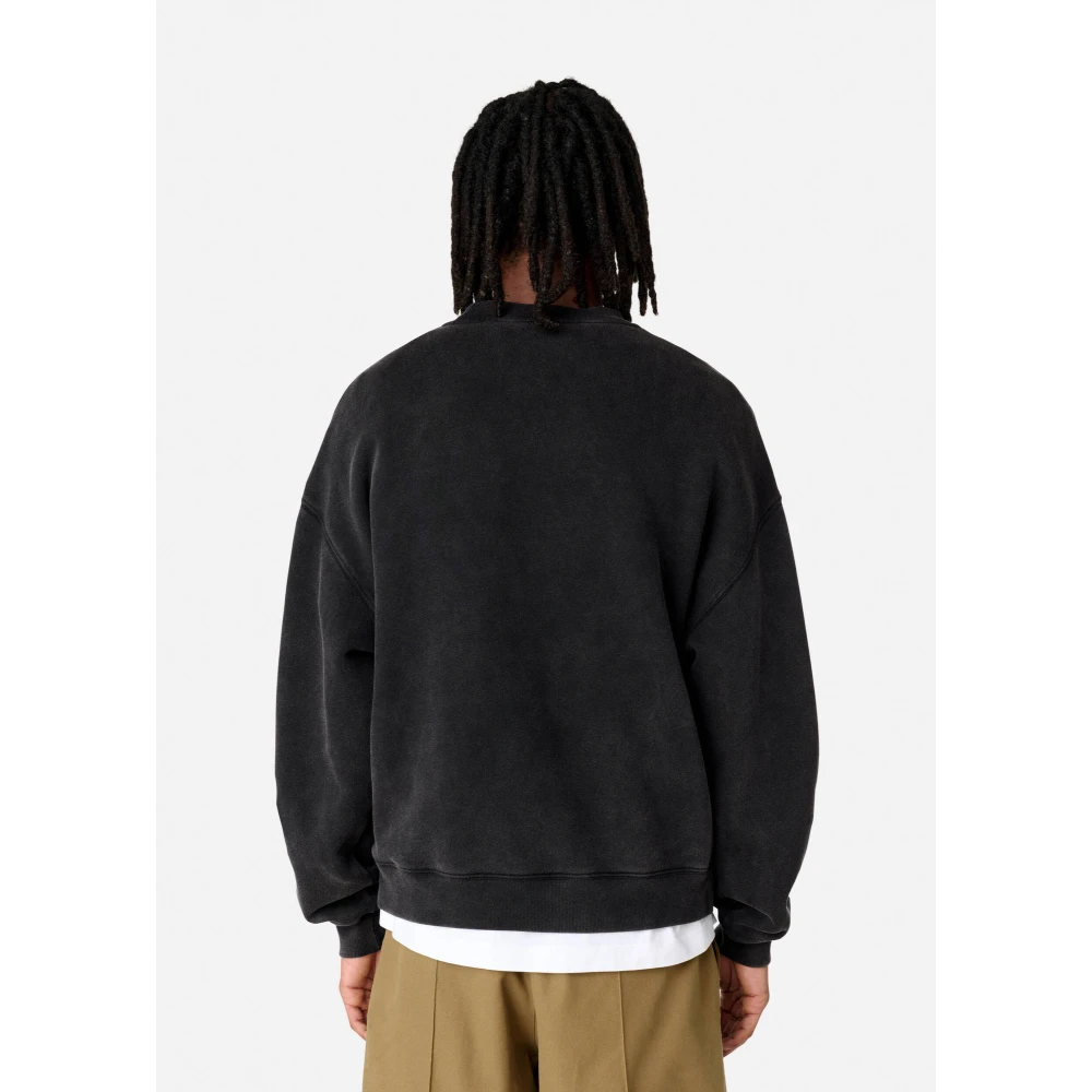 Axel Arigato Verwrongen Gewassen Sweatshirt Black Heren