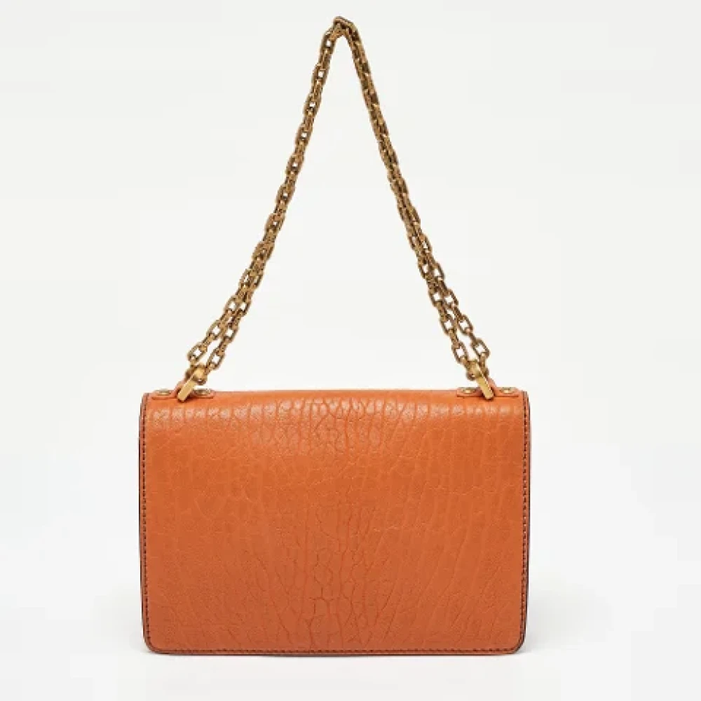 Dior Vintage Pre-owned Leather dior-bags Orange Dames