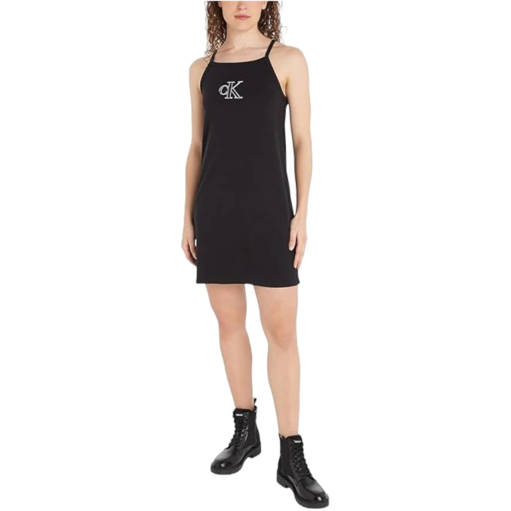 Calvin Klein Women's Black Short Dresses, S, Outlined Dress