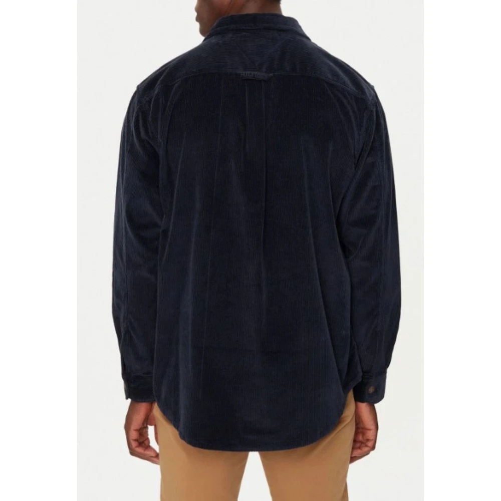 Tommy Hilfiger Corduroy Overshirt voor Mannen Blue Heren