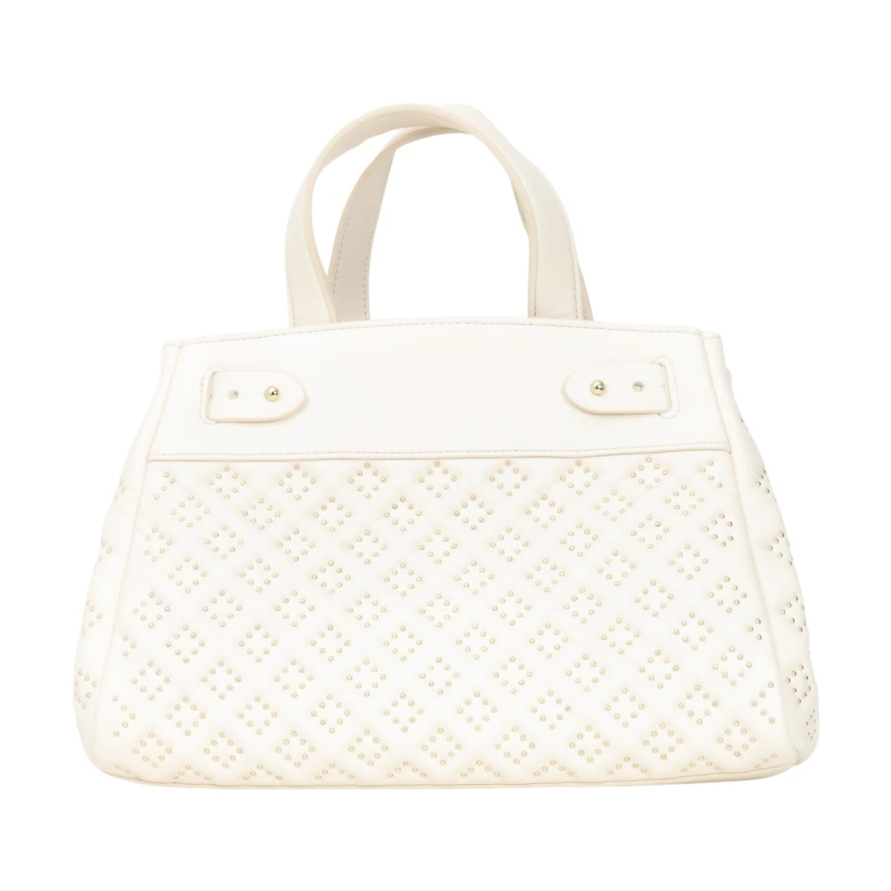 Armani Exchange Casual Beige Handtas met Stud Details Beige Dames