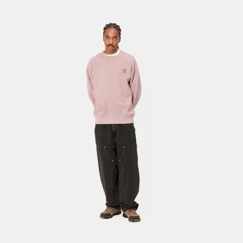 Carhartt WIP Vista Sweatshirt in Glassy Pink Heren