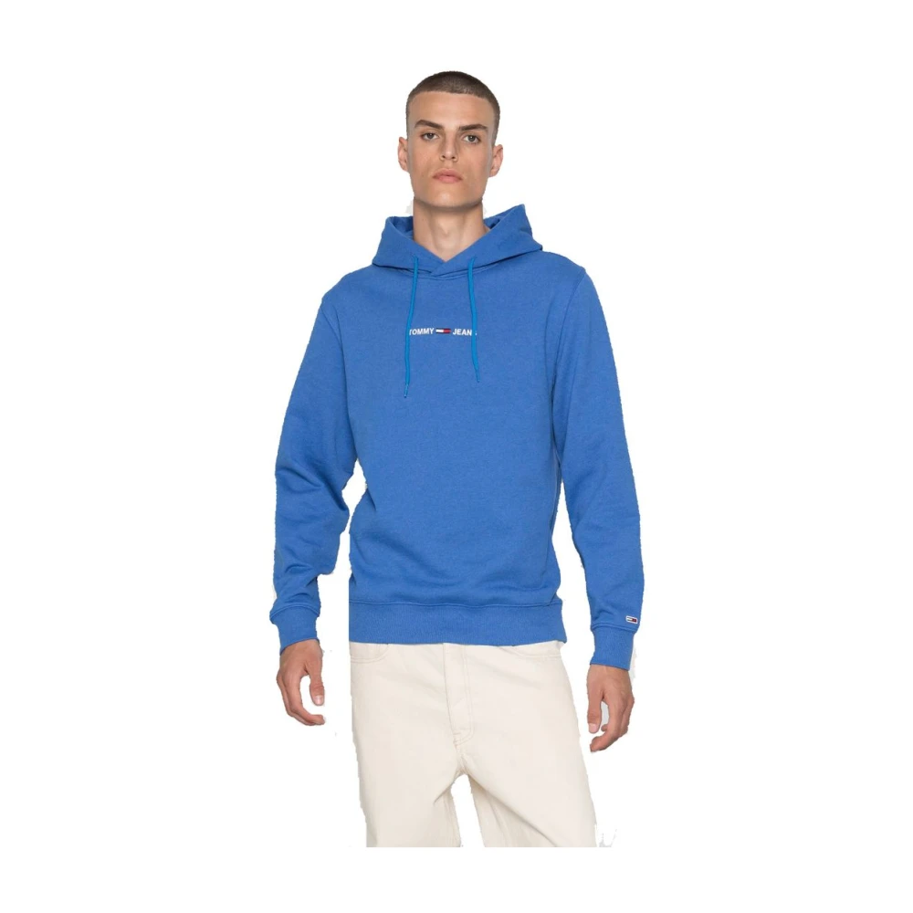 Tommy Jeans Hoodie Blue Heren