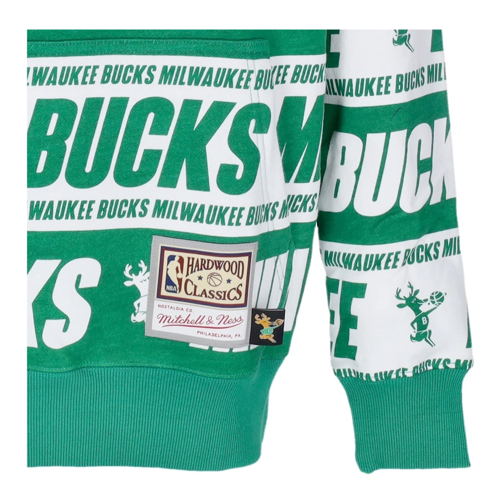 Mitchell & Ness NBA Teamwrap Hardwood Classics Hoodie Green Heren