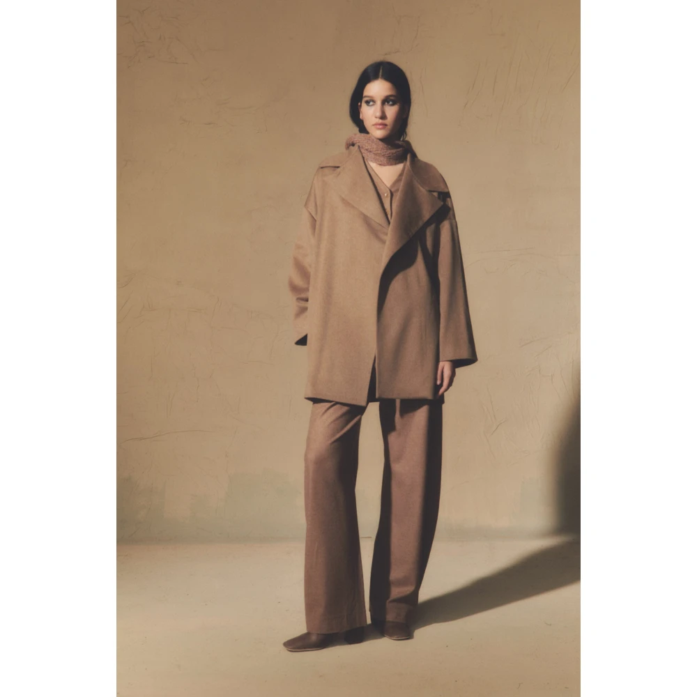 Cortana Dan Cashmere Zijden Sjaal Beige Dames