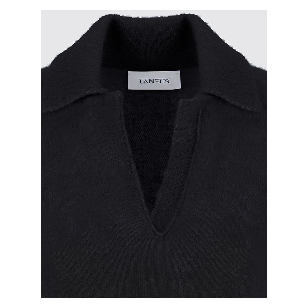 Laneus Polo Korte Mouw Black Dames